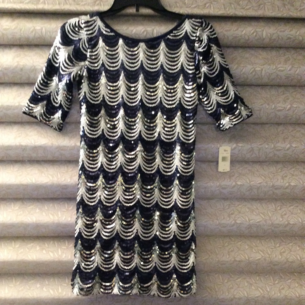 Semiformal sequined dress